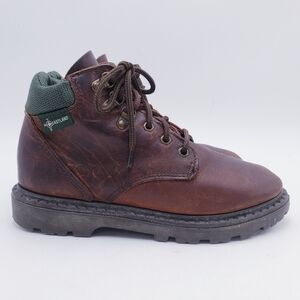 Vintage‎ 90s Eastland Womens Size 8 Brown Leather Lace Up Ankle Boots